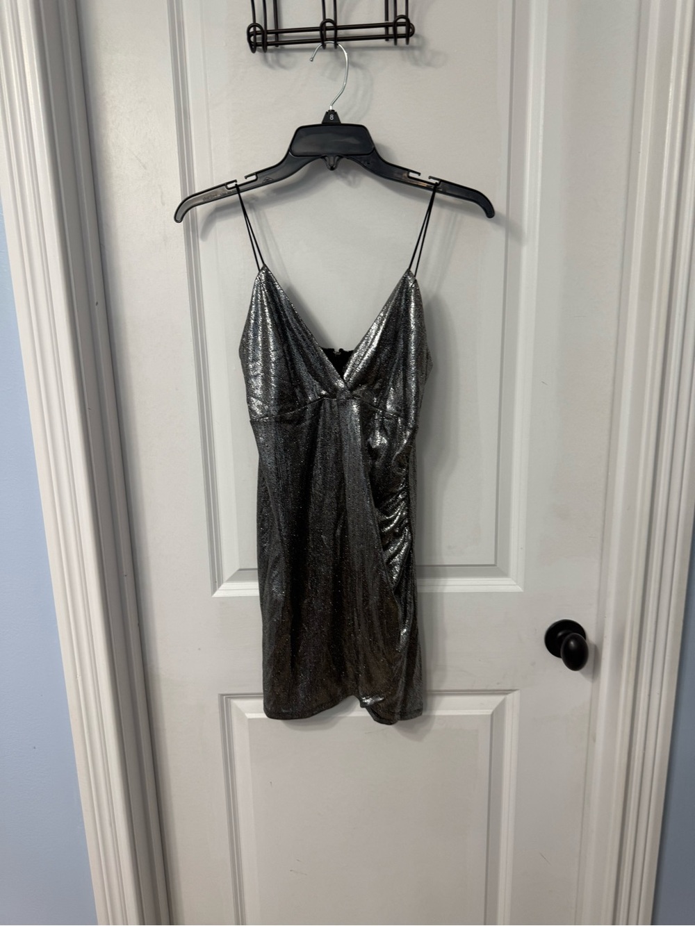 Forever 21 Black Metallic Accent Dress